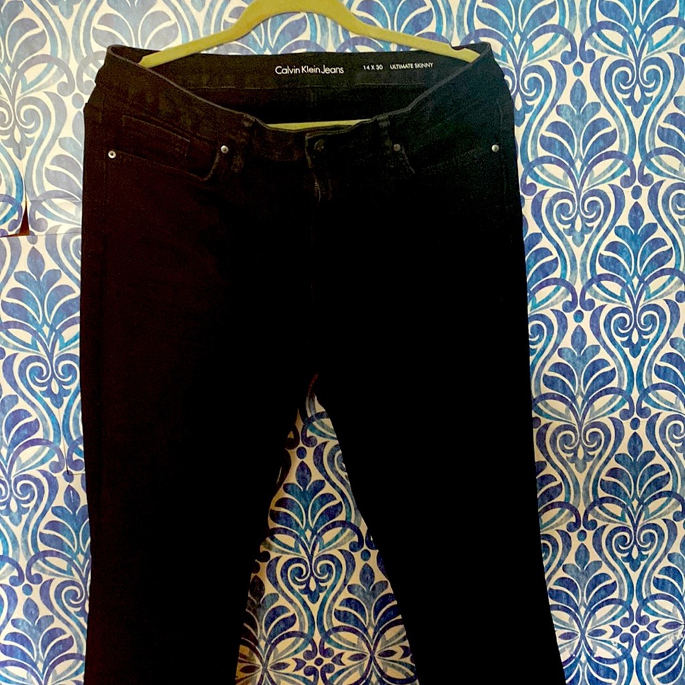Calvin Klein size 14 black jeans